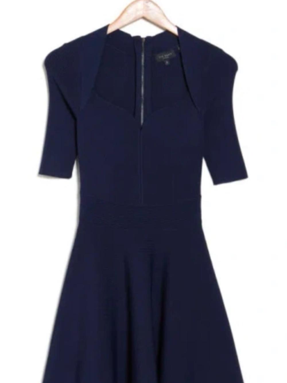 Ted Baker London Milly Sweetheart Sweater Dress in Navy